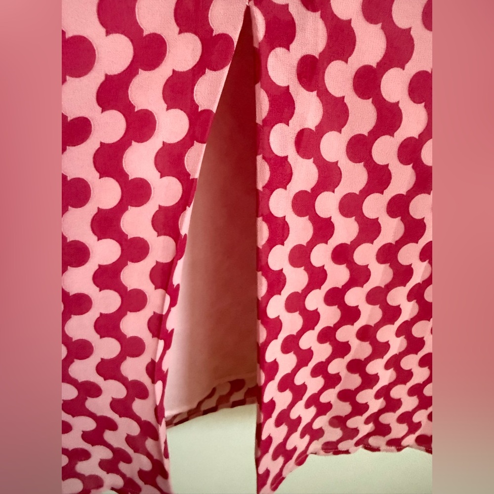 HYACINTH HOUSE Tuckernuck Geo Stripe MCM Pink Maxi Dress Large - Picture 7 of 9